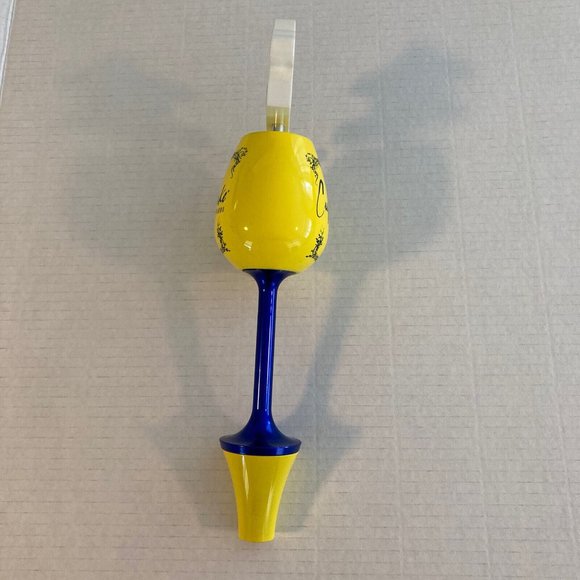 Cupcake Vineyards Wine Glass Tap Handle Yellow Red Velvet Cake Beer Keg She Shed - Picture 8 of 11